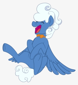 Darkodraco, Bowtie, Clothes, Eyes Closed, Fluffy Clouds, - Cartoon