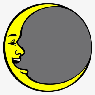 New Mouth,yellow,free Vector - Man In The Moon Cartoon