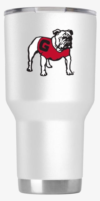 Georgia 30 Oz Vault Bulldog White Tumbler - Pug