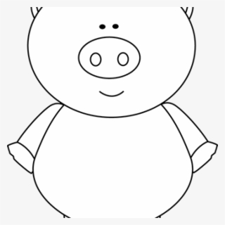 Pig Clipart Black And White Cute Pig Clip Art Pig Clip - Cartoon