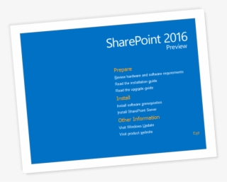 Sharepoint 2016 Preview - Sharepoint 2010