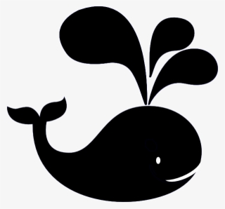 Black And White Whale Clipart
