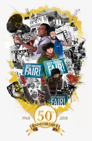 The 50th Anniversary Of The Fair Housing Act - Poster