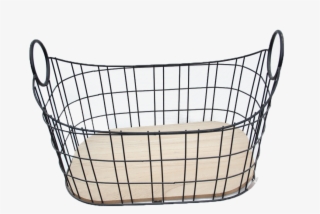 Gridwall Mesh Oval Shape Iron Wire Basket With The - Storage Basket