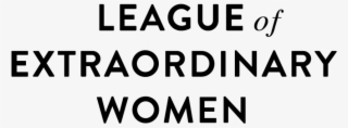 League Main Logo Black Rgb - League Of Extraordinary Women