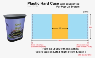 P C O1 - Pop Up Oval Shaped Hard Case