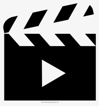 Clapperboard Coloring Page - Graphic Design