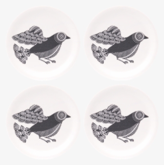 Doves, White - Coasters - Black Bellied Plover