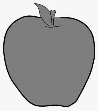 Apple Grey Clip Art - 葉 イラスト