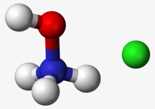 Hydroxylammonium Chloride 3d Balls Ionic - Displayed Formula Of Nh4br