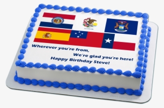 Steve Lovelace Birthday Cake - Edible Ink Printing