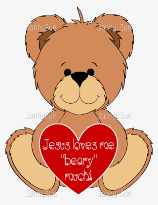 Jesus Loves Me Valentine Coloring Pages With Beary - Jesus Loves You Beary Much