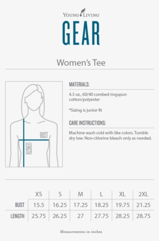 Women's Savvy Spark Joy Tee - Diagram