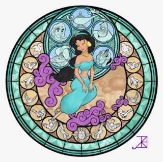 Disney Princess Images Jasmine Stained Glass Hd Wallpaper - Disney Princess Stained Glass Jasmine