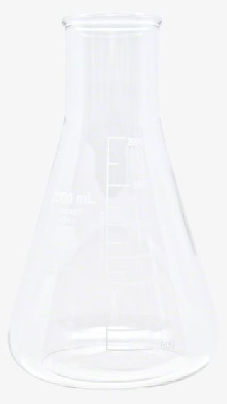 2000 Ml Glass Erlenmeyer Fermentation Flask - Vase