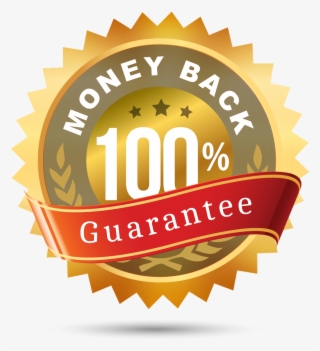 100% Money Back Guarantee - Label