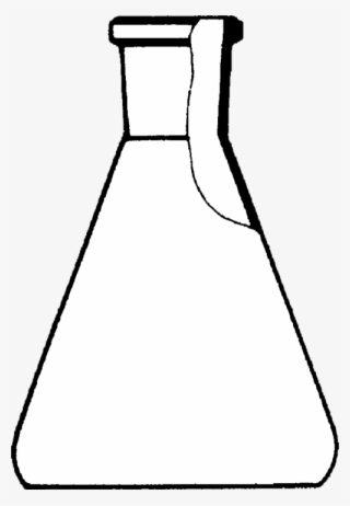 Ecolab Erlenmeyer Flask Duran, 1000 Ml, With Ns 29/32, - Science Beaker Clipart Black Background