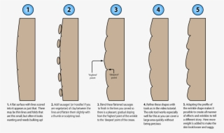 Illustration Showing A Cross Section Of Wrinkle Sculpting - Sculpting Wrinkles