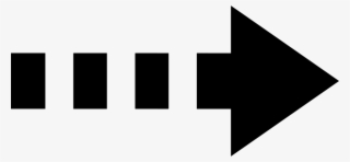 Right Arrow Of Broken Line Comments - Black-and-white