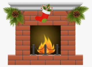 Picture Freeuse Library Christmas Stockings Fireplace - Fireplace Clipart Png
