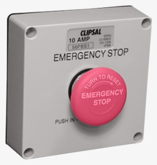 56pbs1le Push Button Control Station, 3a, Emergency - Emergency Push Button Station