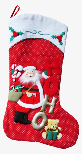 Christmas Stocking Red - Real Christmas Stocking Transparent