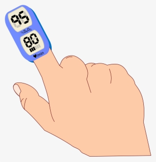 Thumb Pulse Oximetry Pulse Oximeters Oxygen Saturation - Pulse Oximeter Clipart