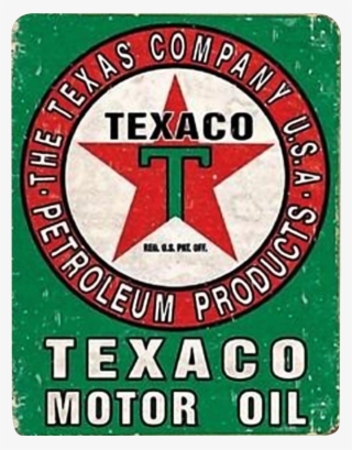 Vintage Texaco Motor Oil Sign - Emblem