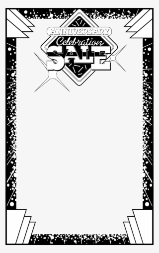 Coupon Border Clipart With Transparent Background - Sales Border