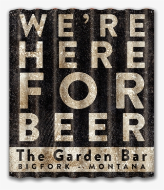 View Zoom We're Here For Beer - Circle