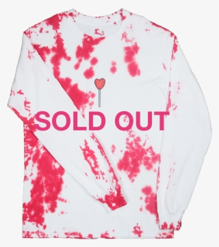 Splatter Dyed Pop Heart L/s