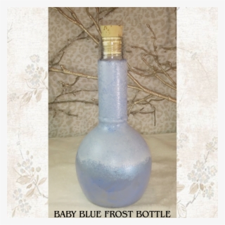 Frost Bottle, Potion Bottle, Hand Painted, - Glass Bottle