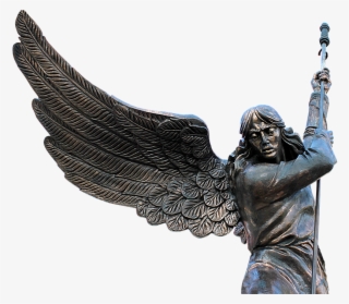 Angel, Wing, Spear, Bronze, Mystical, Female, Woman - Angel