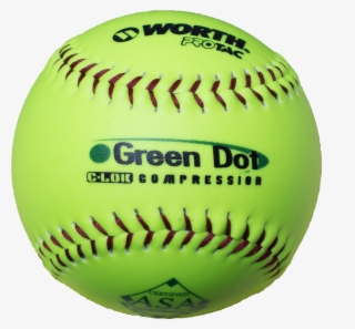 Worth Protac 52/300 Asa Green Dot 11" Slowpitch Softballs - Fake Ken Griffey Jr Autograph