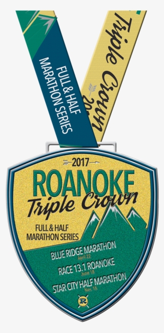 Roanoke Triple Crown Medal - Star City Half Marathon Medal