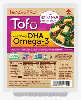 Dha Omega 3 Tofu Extra Firm - 3 Oz Tofu