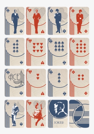Picture - Great Gatsby Characters Playing Cards