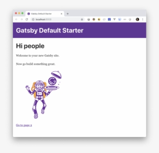 Gatsby Starter Site Hi People