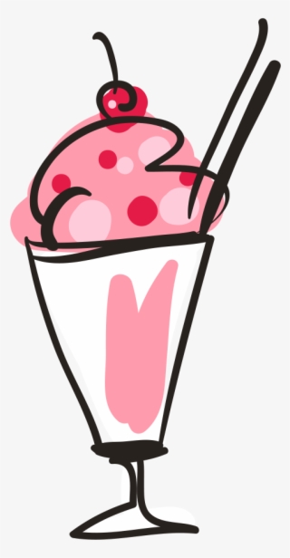 Ice Cream Cone Sundae Vector Material - Ice Cream