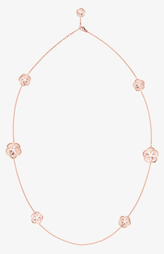 Necklace 18k Red Gold And Seven Mother‑of‑pearl Cabochons - Oro Rojo Collar