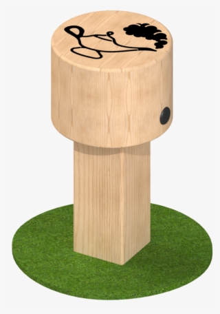 Genie's Lamp Button Stool - Plywood