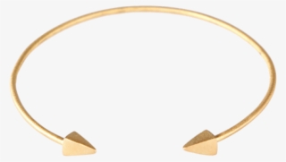 Edgy Rock'n Roll Bracelet In Gold Plated Silver - Bangle