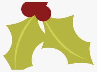 Berries Clipart Holly Leaf - Holly Berry Sprig Png