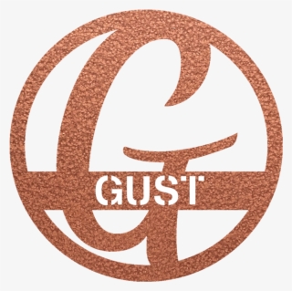 Circle Initial & Name Customizable Metal Wall Sign - Emblem