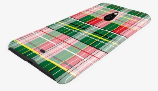 Red And Green Cross Cover Case For Nokia Lumia - Tartan