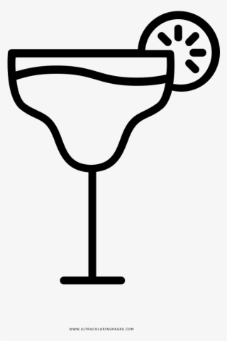 Margarita Coloring Page - Pina Colada Black And White