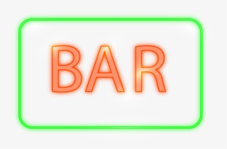 Bar Neon Sign - Orange