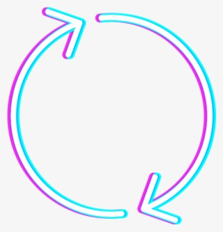 Refresh Rebrand Icon Neon - Circle