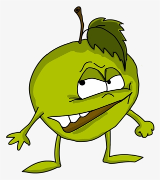 Evil Apple Cartoon