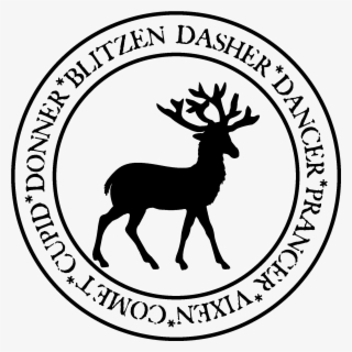 Reindeer Names In Circle Postmark Vinyl - Pakistan Defence Officers Housing Authority Logo